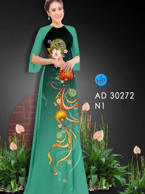Vải Áo Dài Hoa In 3D AD 30272 31